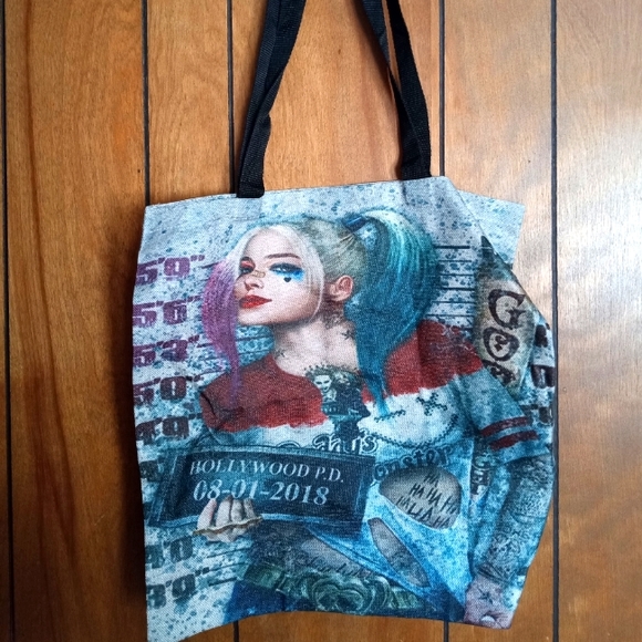 Hand Crafted Handbags - Harley Quinn shopping tote bag